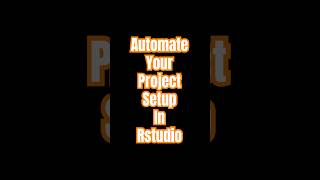 “Automatic” FOLDER and FILE setup in RStudio Projects [upl. by Beltran827]