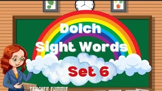 Dolch Sight Words Set 6 for Preschoolers to Grade 2 [upl. by Razec]