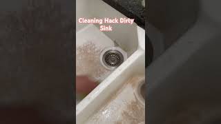 Cleaning Hack For Dirty Stained Sink  Clean With Kate  cleaninghacks cleaningtips cleaning [upl. by Ilellan]