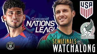 USA vs Mexico live watchalong  2023 CONCACAF Nations League [upl. by Aknayirp]