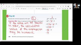 Envision Math 6 Lesson 33 Write and Evaluate Numerical Expressions [upl. by Lada]