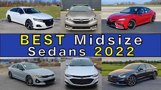 BEST MidSize Sedans for 2022  Top 7 Reviewed and Ranked [upl. by Adiaros]