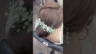 Hair style  bun shorts reels trending song viralvideo ytshort  juda [upl. by Quiteri297]