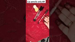 Lip pencil oly 69 rs lipstick lipgloss viralshort reels fashion bridalmua song treanding [upl. by Enrol]