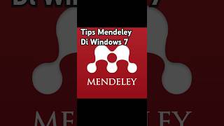 Tips Mendeley Di Windows 7 skripsi [upl. by Ellenet]