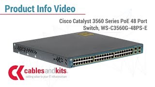 Product Info Cisco Catalyst 3560 48 Port Switch WSC3560G48PSE [upl. by Greenes226]