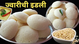 ज्वारीची इडली  मऊ लुसलुशीत  पचायला हलकी आणि करायला देखील सोपी 🤷 idli recipe Marathisoft idli [upl. by Egan]