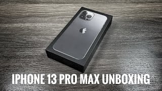 iPhone 13 Pro Max Graphite  Unboxing amp Setup [upl. by Adyaj]