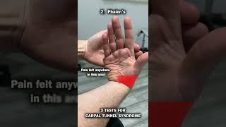 3 Tests For Carpal Tunnel Syndrome [upl. by Antrim]