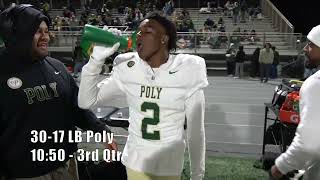 CIF Football Long Beach Poly vs Pacifica [upl. by Ahsiak]