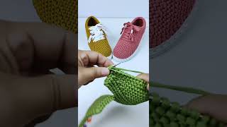 crochet shoes tutorials [upl. by Ylrebmit]