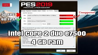 bisa nggak sih intel core 2 duo buat main pes 2019 [upl. by Eenolem]