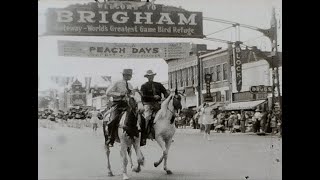 1946  Brigham City Utah  Peach Days Parade [upl. by Yentnuoc]