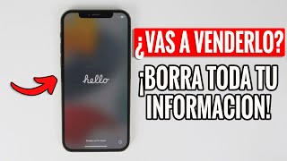 Cómo BORRAR Un iPhone ⚠️ Elimina Toda La Información [upl. by Anelra535]