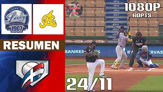 Resumen  Águilas Cibaeñas vs Tigres del Lice  partido suspendido por lluvia 24112024 [upl. by Eninej]