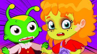 Halloween night song by Groovy The Martian  Educational cartoon for babies [upl. by Nebe]