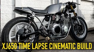 Yamaha XJ650 Cafe Racer Build Cinematic Timelapse by Jish [upl. by Anoo]