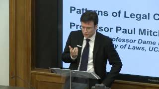 UCL Laws Inaugural Lecture  Professor Paul Mitchell Patterns of Legal Change [upl. by Beatriz]