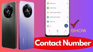 Realme 12x 5g Contact Setting  Realme 12x 5g Contacts Number Import Export  how to impot amp export [upl. by Sill]