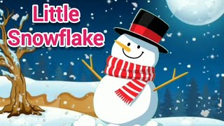 Little Snowflake  Little Snowflake ❄️ Falling Song  Nursery Rhymes amp Kids Songs  Kids World [upl. by Elrod561]