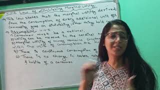 Law of Diminishing Marginal Utility Class 1112 economics  Total Utility Marginal Utility [upl. by Shanta]