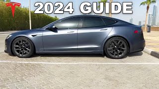 2024 Tesla Model S Plaid Interior Tour amp Setup Guide [upl. by Laiceps]