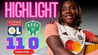 Résumé Lyon 11 vs St Etienne 0 Joli but de Melchie Dumornay [upl. by Aloek108]