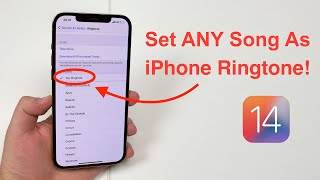 2021 How to set ANY Song as iPhone Ringtone  Free and No Computer [upl. by Ocinemod127]