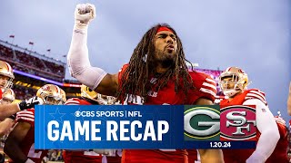 49ers EDGE Packers for 3rd STRAIGHT NFC Championship appearance  Game Recap  CBS Sports [upl. by Creight]