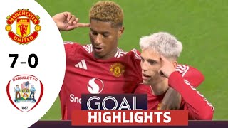 Manchester United vs Barnsley 70  highlights  EFL cup [upl. by Nowd]