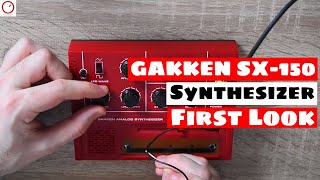 GAKKEN SX150 MkII Analogue Synthesizer First Look  SYNTH ANATOMY [upl. by Ebonee]