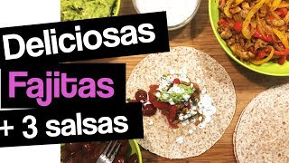 FAJITAS de POLLO con Guacamole  Receta con pollo [upl. by Thanasi852]