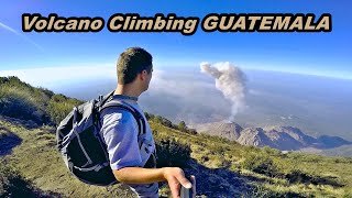 Climbing Santa María and Santiaguito volcanoes  Guatemala [upl. by Etteb523]