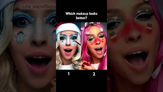 Christmas Filters pick my Makeup 😱🫣Which makeup looks better [upl. by Raychel395]