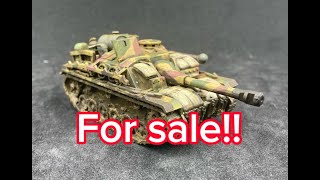 two resin printed 28mm ww2 STUG assault guns painted weathered for sale [upl. by Gabriele859]