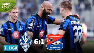 3 Liga Sechs Tore in einer Hälfte Waldhof Mannheim mit Gala gegen Unterhaching  SWR Sport [upl. by Chere549]