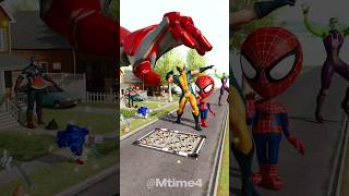 Crazy Deadpool Chibi amp Venom Crossing Spikes Bollard amp Iron Man Hand Slap  Marvel amp Fortnite [upl. by Berry275]