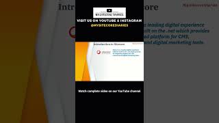 ☝️ Introduction to Sitecore CMS  Sitecore tutorial for beginners learning shorts shortsfeed [upl. by Hindu]