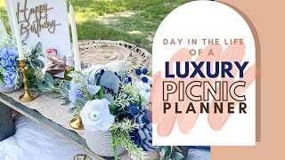 Day In the Life of a Luxury Picnic Planner Pack A Picnic With me  Setup a Picnic With Me [upl. by Eceryt]