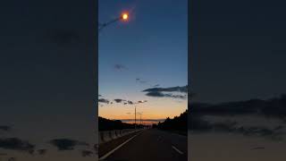 Sunset Road  Relaxing Car Driving [upl. by Wobniar]