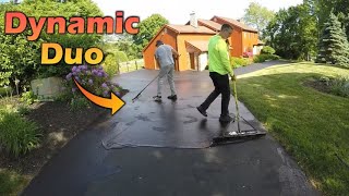 Professional Driveway Sealcoating  The Dynamic Duo [upl. by Glasgo]