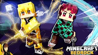 BEST DEMON SLAYER ADDON for BEDROCK  Minecraft Demon Slayer Tensei [upl. by Lunn]