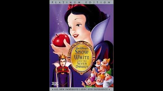 Snow White and the Seven Dwarfs Platinum Edition 2001 DVD Overview Both Discs [upl. by Ehcsrop]