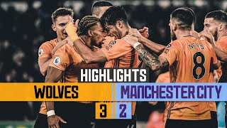 TRAORE JIMENEZ AND DOHERTY SEAL INCREDIBLE COMEBACK WIN  Wolves 32 Man City  Highlights [upl. by Pollak]