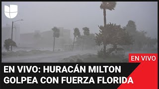 Huracán Milton EN VIVO el ciclón golpea con furia y avanza hacia el interior tras tocar tierra [upl. by Nolaj456]