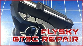 FlySky FSGT3C Transmitter  Rotary Dial Button Repair Fix [upl. by Sakul750]