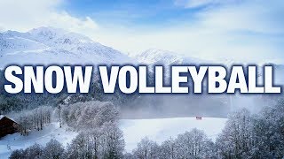 Snow Volleyball in Italian Alps  Adventures In Volleyball [upl. by Kaycee]