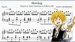 Nanatsu no Taizai Imashime no Fukkatsu OP  Howling Piano Cover [upl. by Christean32]