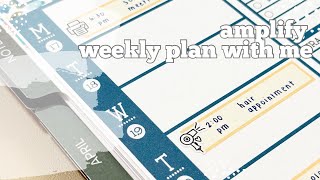 Weekly planning early in the Amplify planner [upl. by Gilliam]