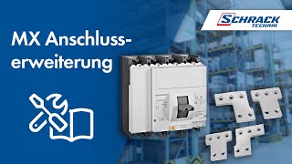 Installation von Anschlusserweiterung für MX Leistungsschalter  Schrack Technik [upl. by Haig979]